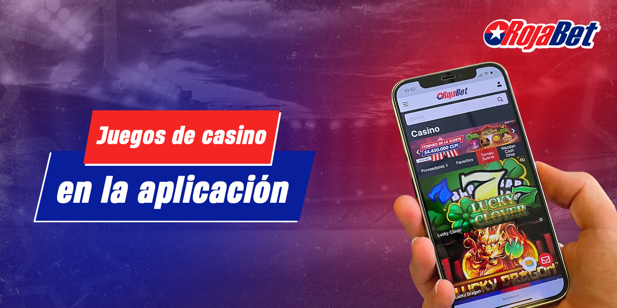 Qué juegos de la sección de casino online están disponibles para los usuarios de la app móvil de Rojabet
